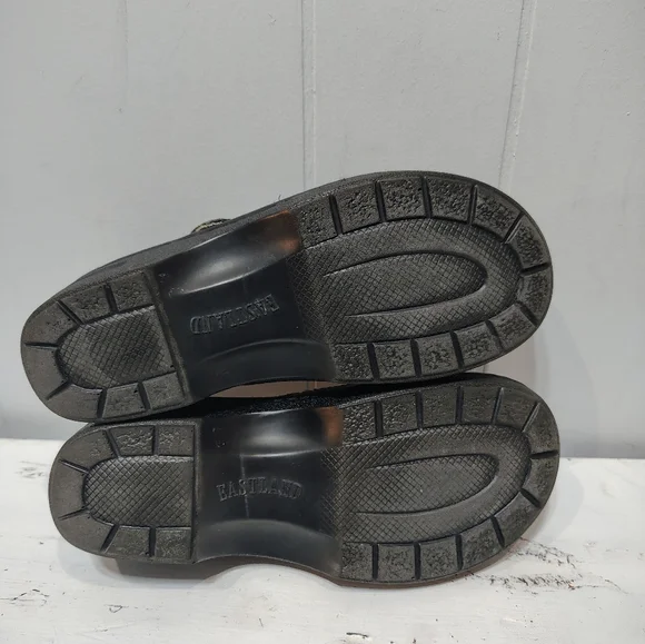 Eastland Tansy Embossed Leather Mary Jane Shoes Black Size 6.5 - Picture 6 of 7